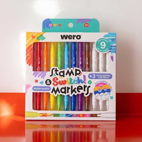 Marcadores Stamp & Switch! Wero x9