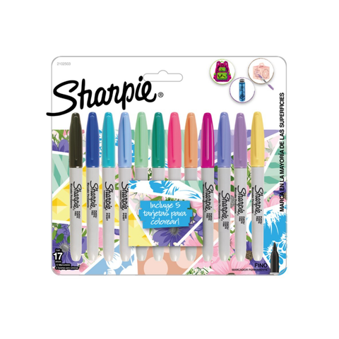 Set Sharpie Tropical x17
