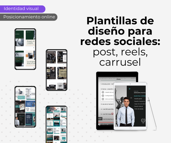 Plantillas de diseño para redes sociales: posts, reels, carrusels