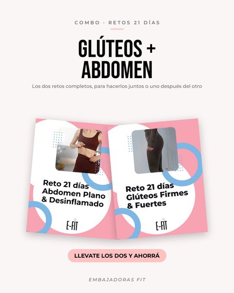Combo Retos 21 días: Glúteos + Abdomen