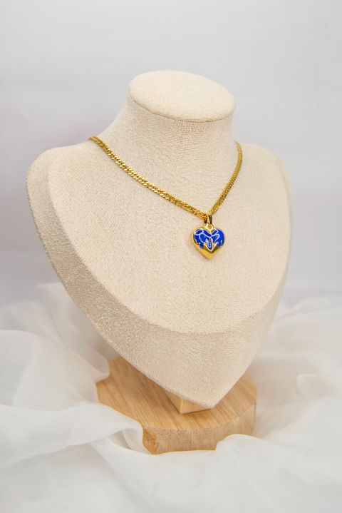 Cadenita Corazón Azul 