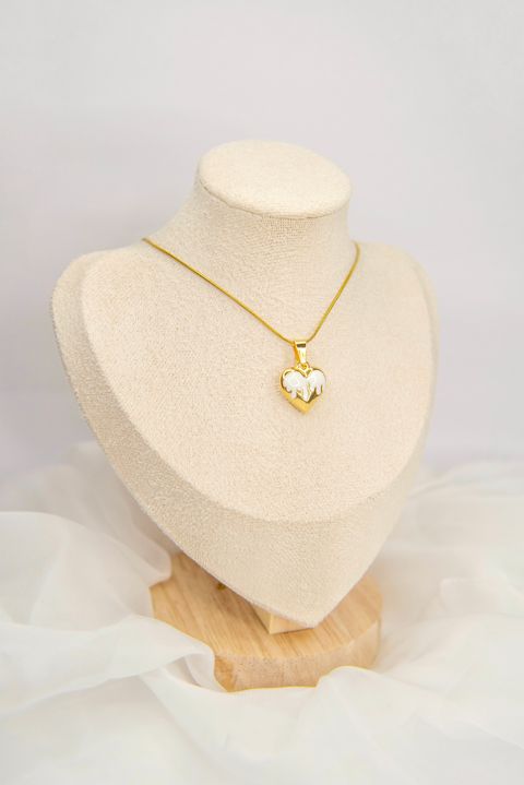 Cadenita Corazón Blanco 