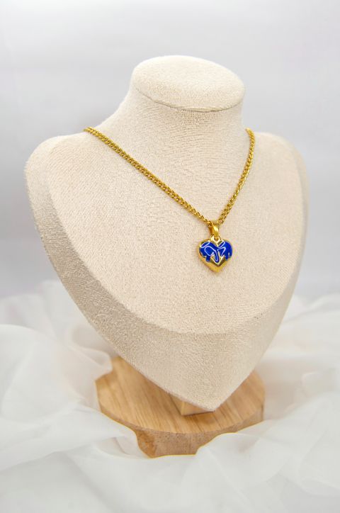 Cadenita Corazón Azul