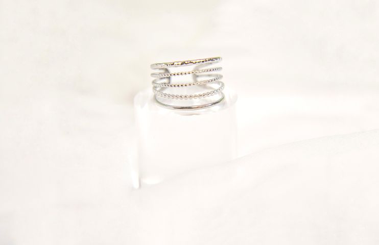 Anillo Plateado Ancho