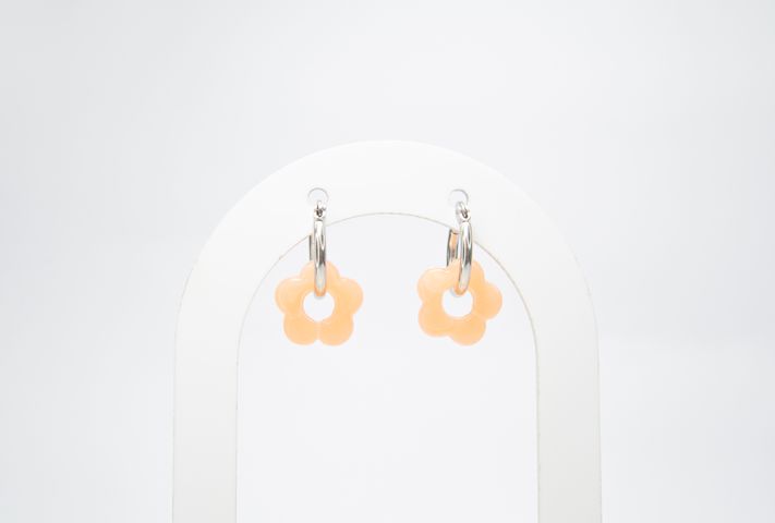 Aros Flor Salmón