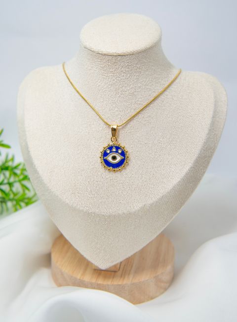 Cadenita Amuleto Ojito Protector Azul