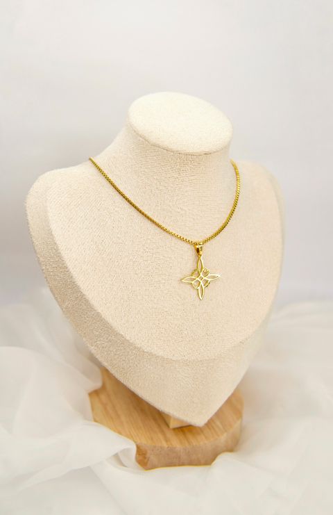 Cadenita Nudo de Bruja Dorado 