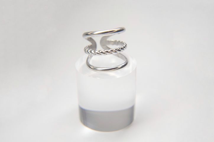 Anillo Triple Plateado