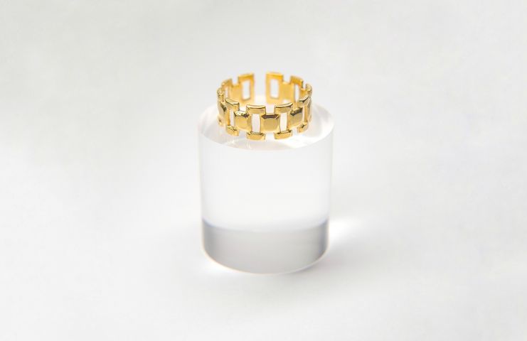 Anillo Corona Dorado