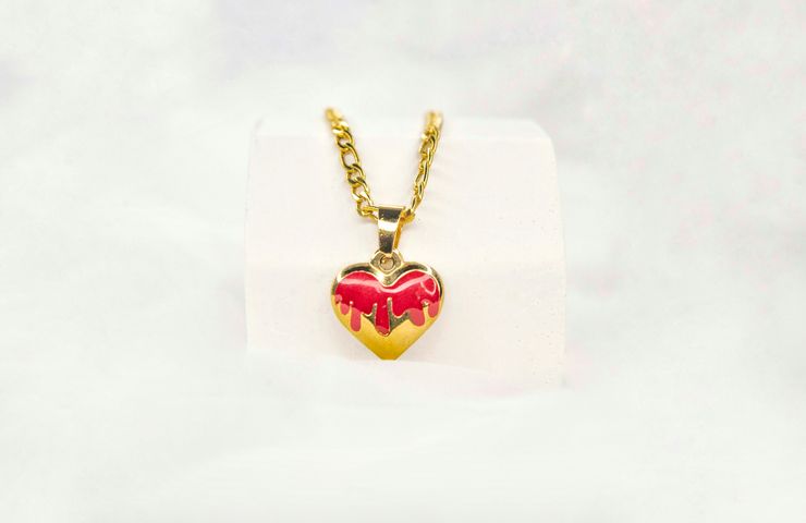 Cadenita Corazón Rojo 