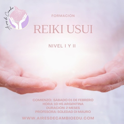 Formación Reiki Usui NIVEL I y II 