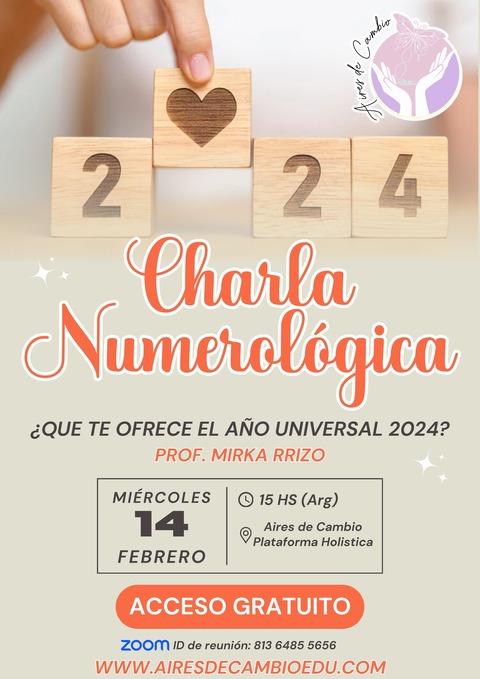 CONFERENCIA NUMEROLOGICA - AÑO 2024 - Prof. Mirka Rrizo