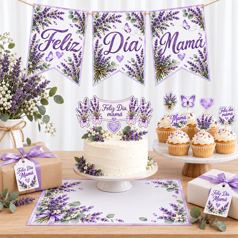 Dia de La Madre , Deco + Repostería ( Lavandas)