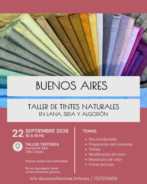 TALLER DE TINTES NATURALES 