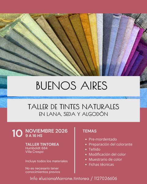 TALLER DE TINTES NATURALES 