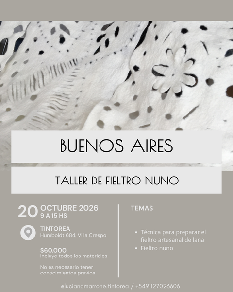 TALLER DE FIELTRO NUNO
