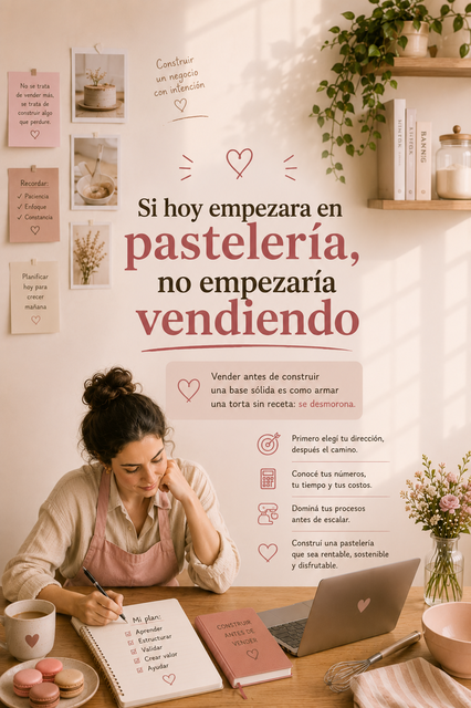 Si hoy empezara en pastelería, no empezaría vendiendo