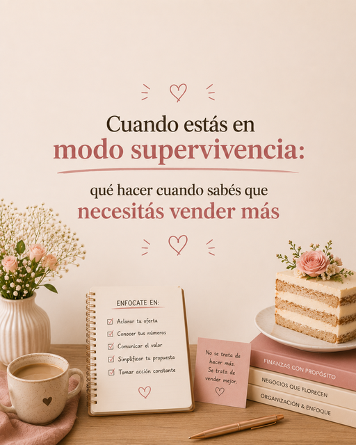 Cuando estás en modo supervivencia: qué hacer cuando sabés que necesitás vender más