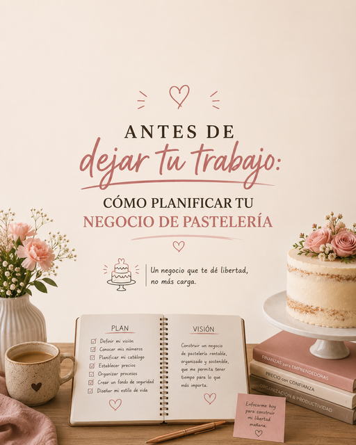 Antes de dejar tu trabajo: cómo planificar tu negocio de pastelería
