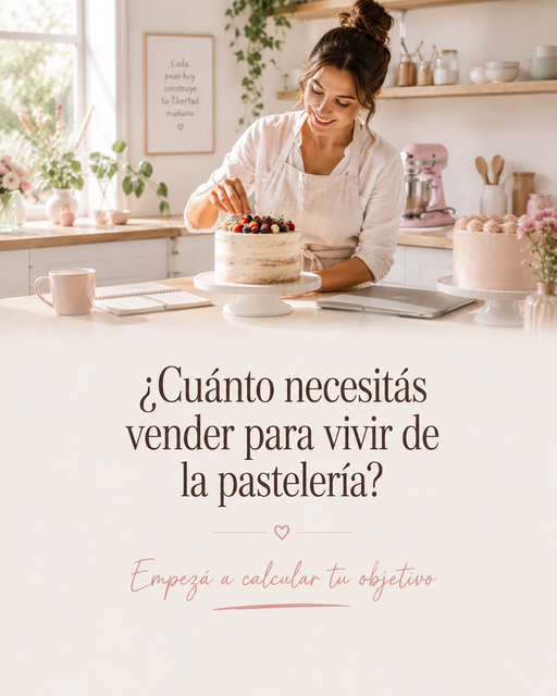 ¿Cuánto necesitás vender para vivir de la pastelería?