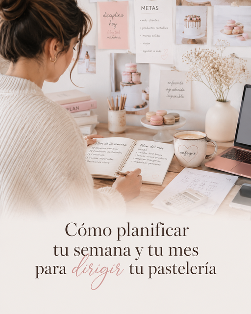 ¿Cómo planificar tu semana y tu mes para dejar de reaccionar y empezar a dirigir tu pastelería?