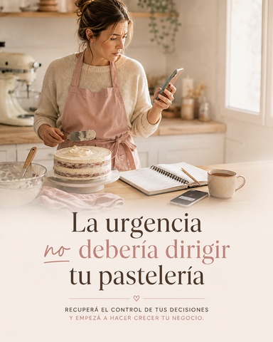 La urgencia no debería dirigir tu pastelería