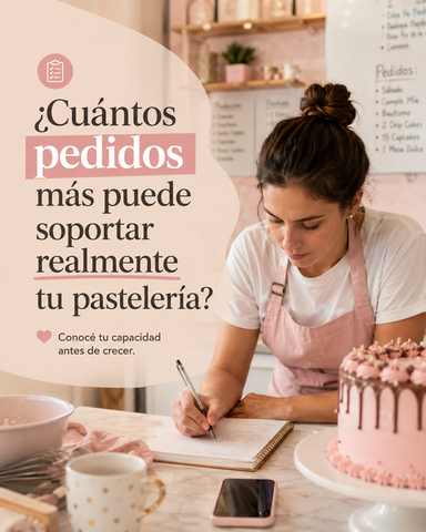 ¿Cuántos pedidos puede soportar realmente tu pastelería?