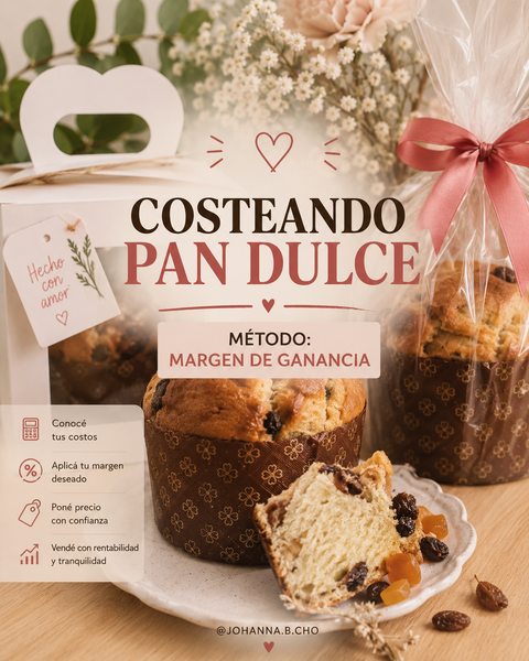COSTEANDO PAN DULCE: MÉTODO MARGEN DE GANANCIA