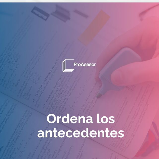 6 ¿Cómo organizar los antecedentes de una tesis?