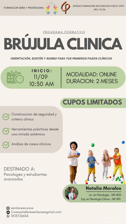 Brújula clínica para intervenir con Infancias:  Orientación, sostén y rumbo para tus primeros pasos clínicos- 