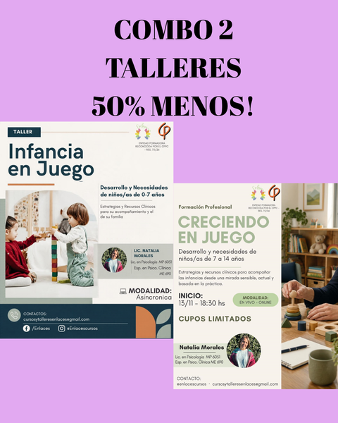 COMBO INFANCIA EN JUEGO + CRECIENDO EN JUEGO 