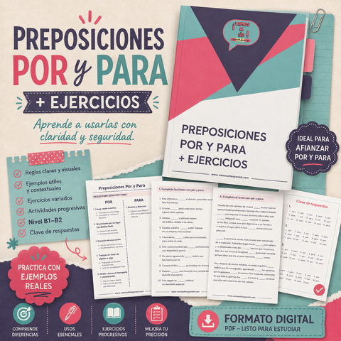 Preposiciones Por y Para + 25 Ejercicios