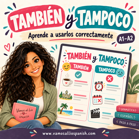 TAMBIÉN Y TAMPOCO | Aprende a usarlos correctamente