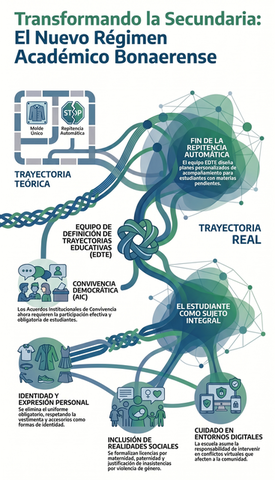 Cinco transformaciones del nuevo Régimen Académico que redefinen la trayectoria en la secundaria bonaerense