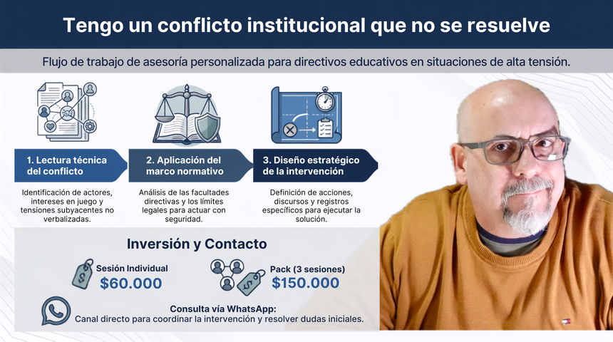 Tengo un conflicto institucional que no se resuelve