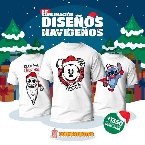 🎄 Diseños poleras Navidad