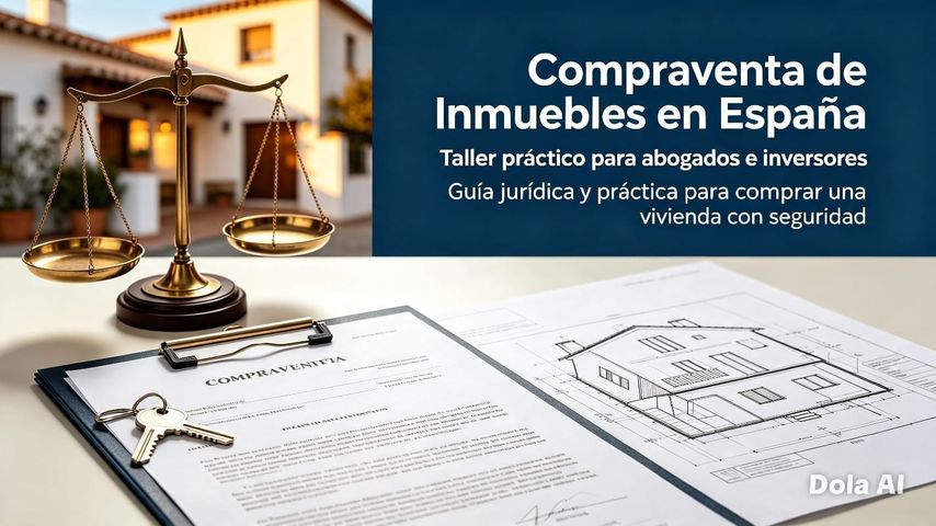 Compraventa de Inmuebles en España: Taller Práctico para Abogados e Inversores