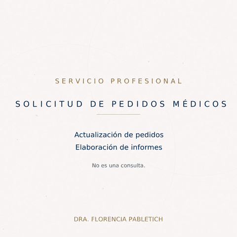 Solicitud de pedidos médicos