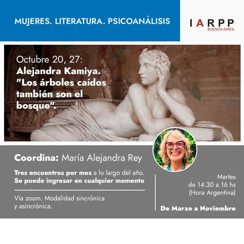 Mujeres, literatura, psicoanálisis - octubre