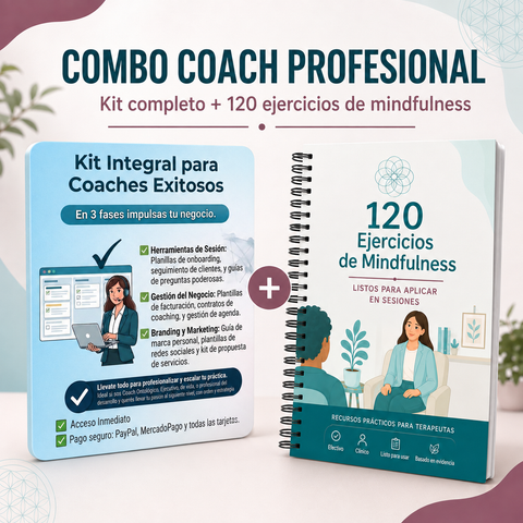 Kit Profesional para coaches + 120 Herramientas de Mindfulness listas para usar en sesión