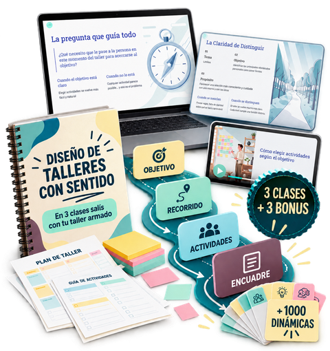 Tu taller listo para ofrecer y profesionalizar tus ingresos. En 3 clases, con método y estructura clara.
