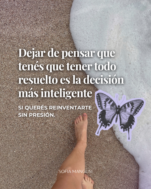 Reinventarte no es tirar todo por la borda... 