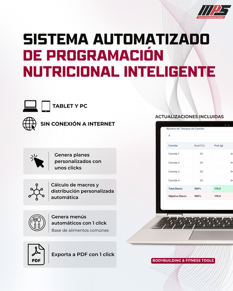 APP PROGRAMACIÓN NUTRICIONAL DEPORTIVA - PRO AI