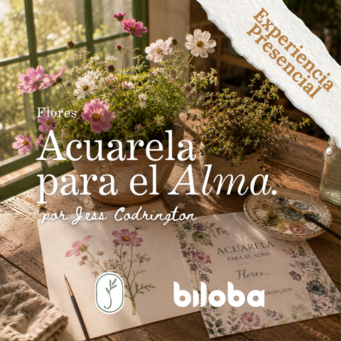 Acuarela para el Alma · Flores en Biloba