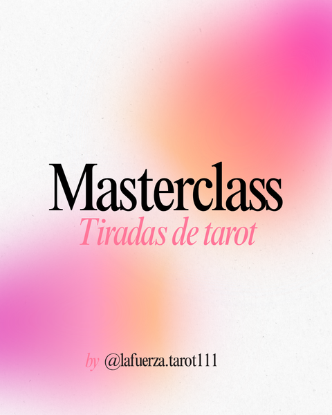 Masterclass tiradas de tarot