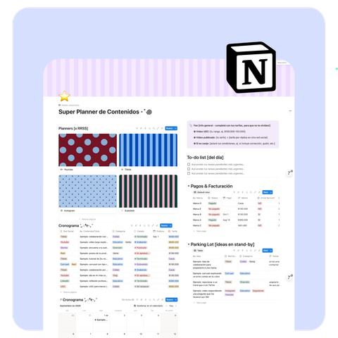 Super Content Planner ⭐ | Notion Template
