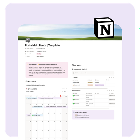 Plantilla Notion Portal del Cliente