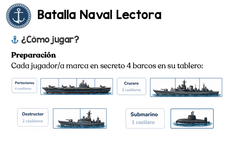 BATALLA NAVAL LECTORA