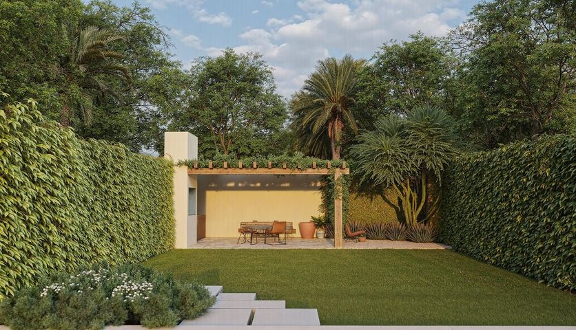 Árido · Jardín Pérgola