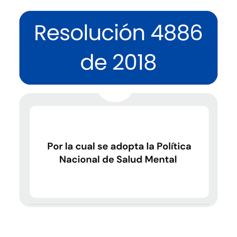 Resolución 4886 de 2018